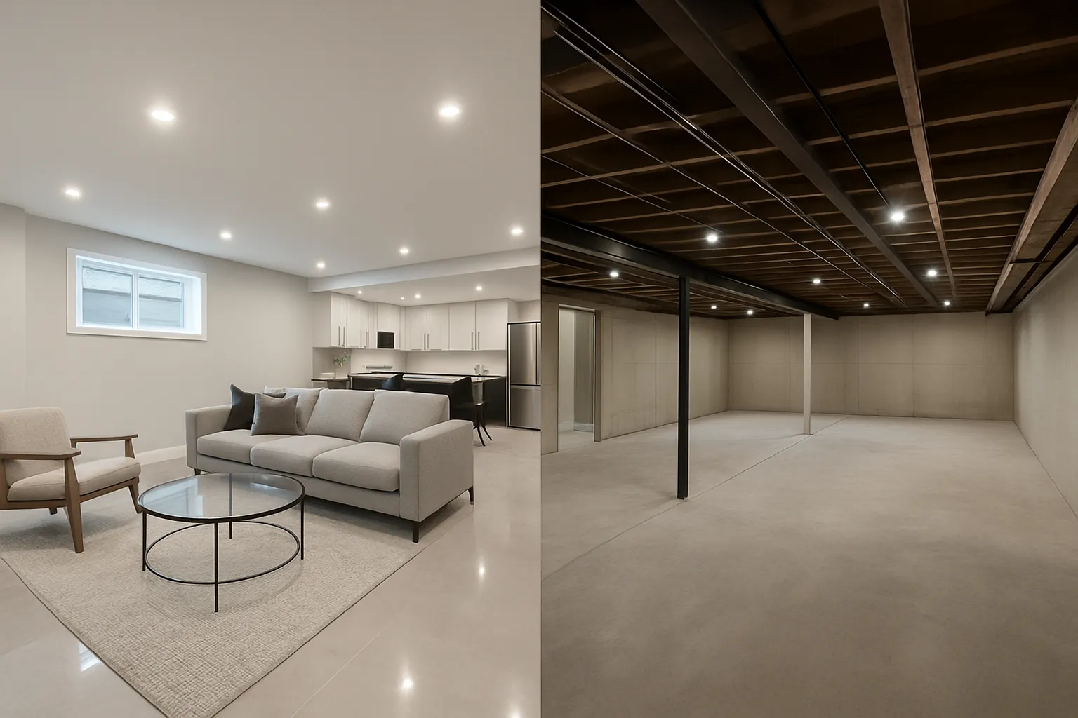 Basement Finishing vs Basement Renovation Comparison