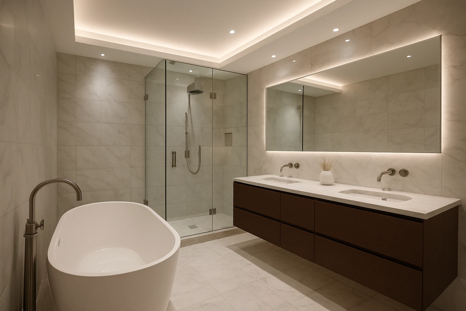 Full bathroom structural renovation in Langley