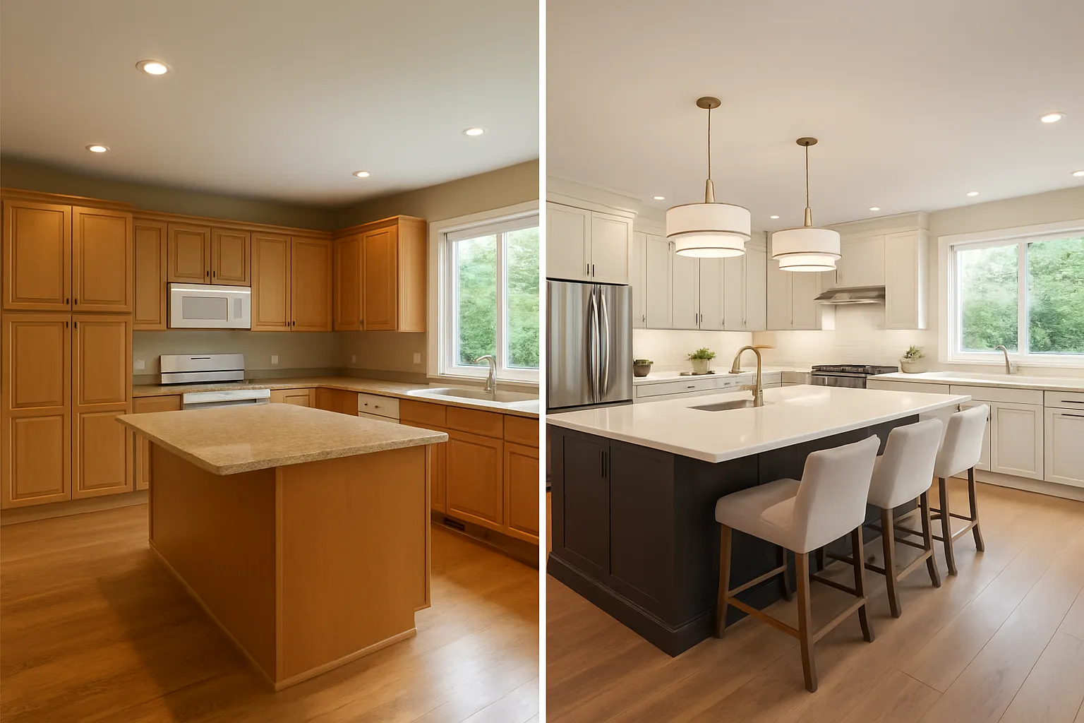 High-impact kitchen renovation for Langley homeowners