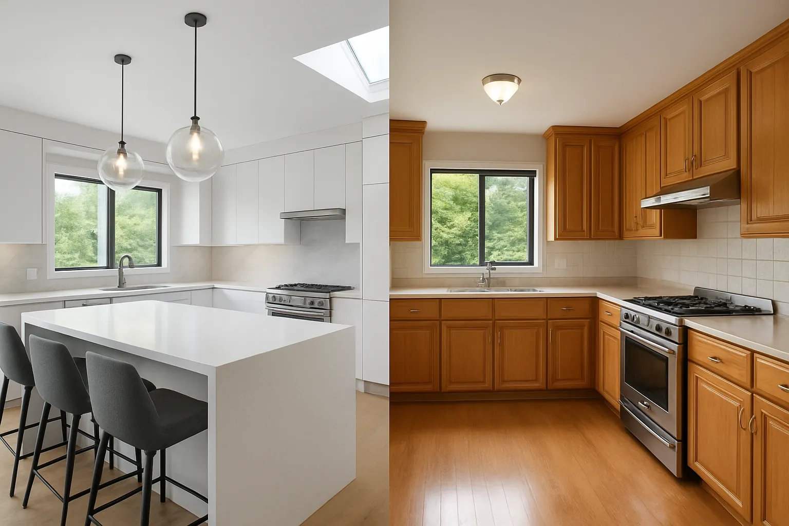 Kitchen Renovation vs Cabinet Refacing Langley