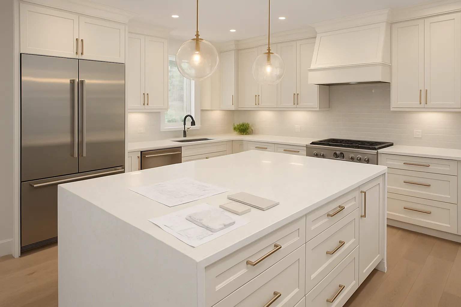 Material finish levels in home renovation