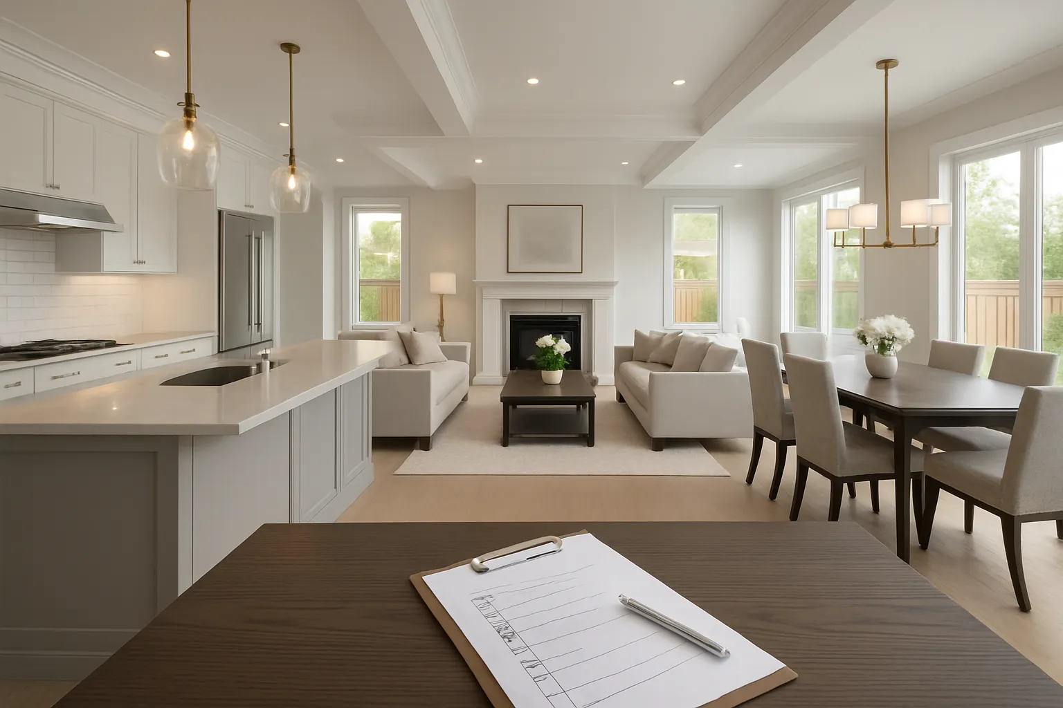 Family living in home during Langley renovation