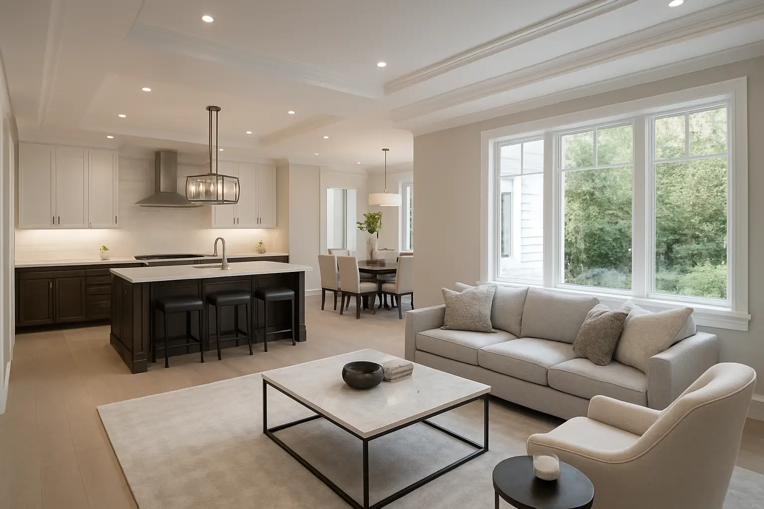 Completed renovation project walkthrough